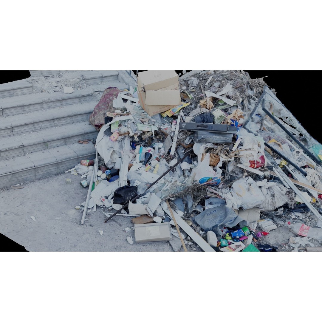 Ukraine Debris 3D Model – Low Poly Game Asset, FBX, OBJ, Blender - View 19