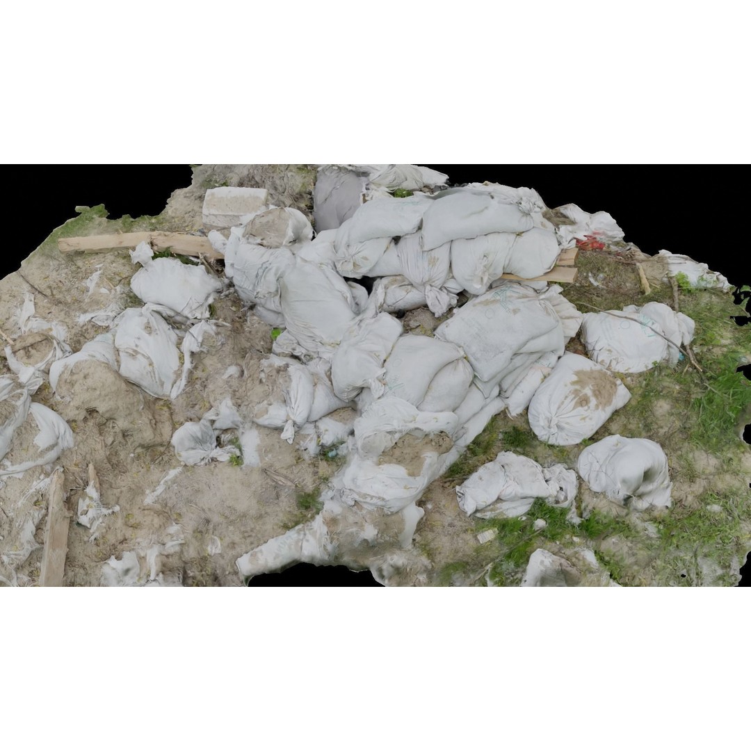 Ukraine Debris 3D Model – Low Poly Game Asset, FBX, OBJ, Blender - View 5