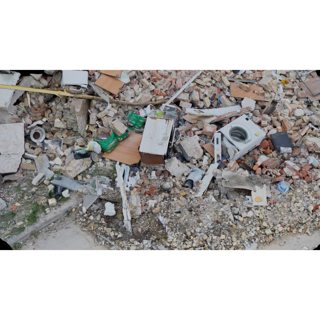 Ukraine Debris 3D Model – Low Poly Game Asset, FBX, OBJ, Blender - View 8