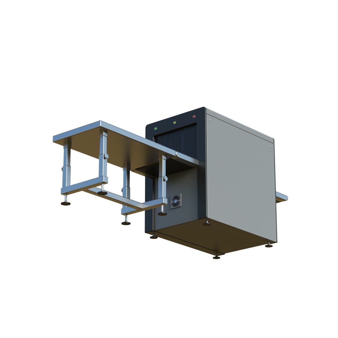Airport X-ray Conveyer 3D Model – Low Poly Game Asset, FBX, PBR Textures - View 10