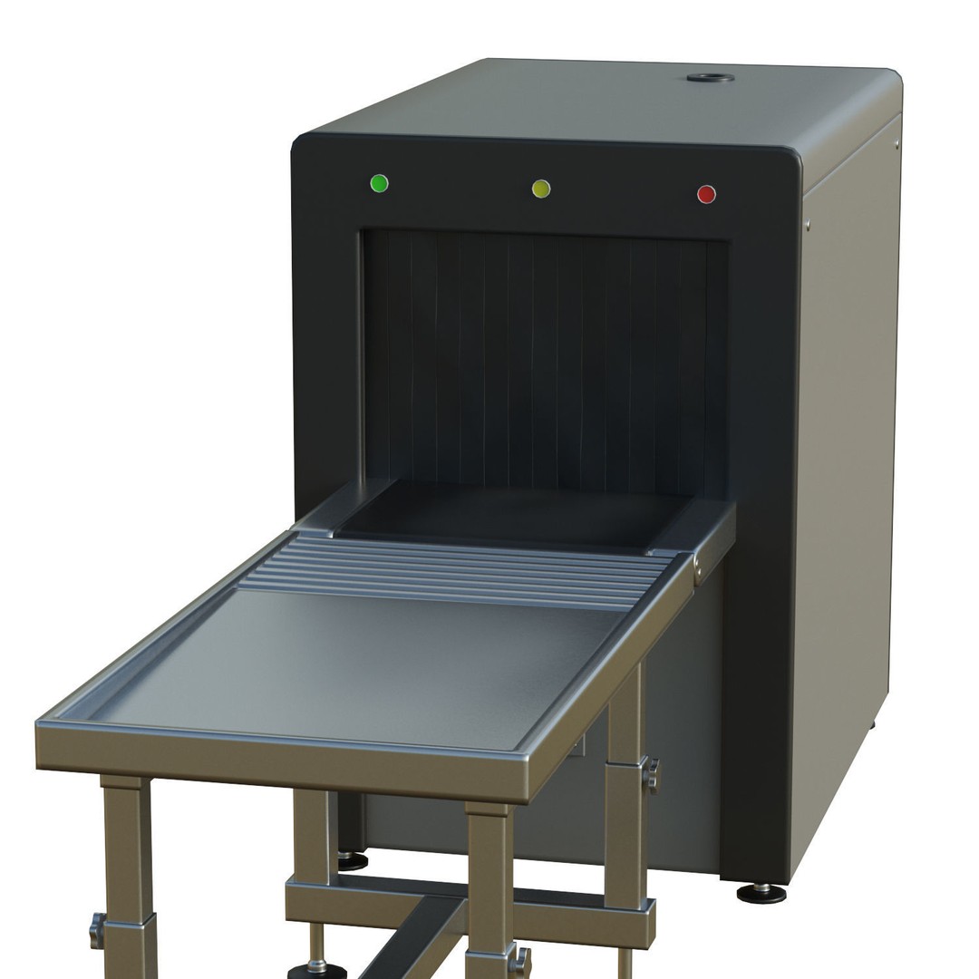 Airport X-ray Conveyer 3D Model – Low Poly Game Asset, FBX, PBR Textures - View 12