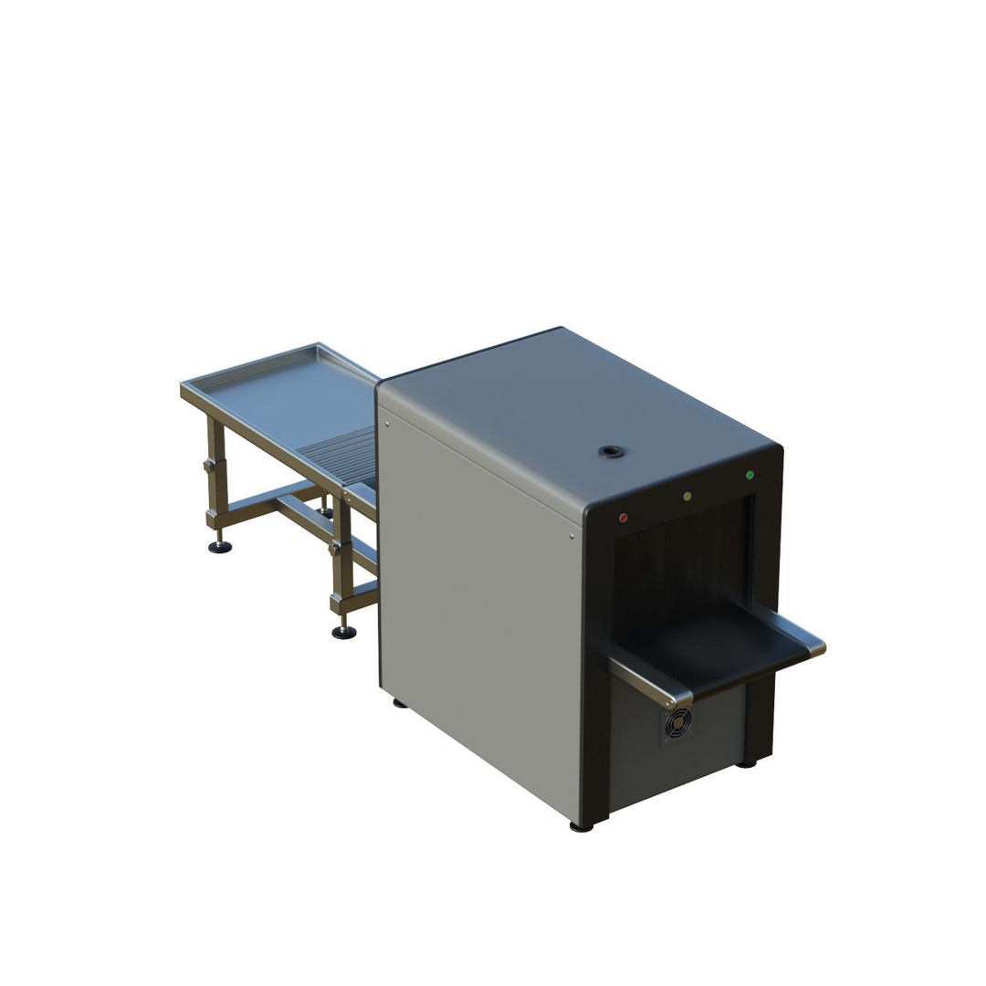 Airport X-ray Conveyer 3D Model – Low Poly Game Asset, FBX, PBR Textures - View 5