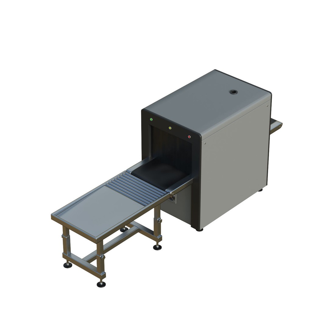 Airport X-ray Conveyer 3D Model – Low Poly Game Asset, FBX, PBR Textures - View 6