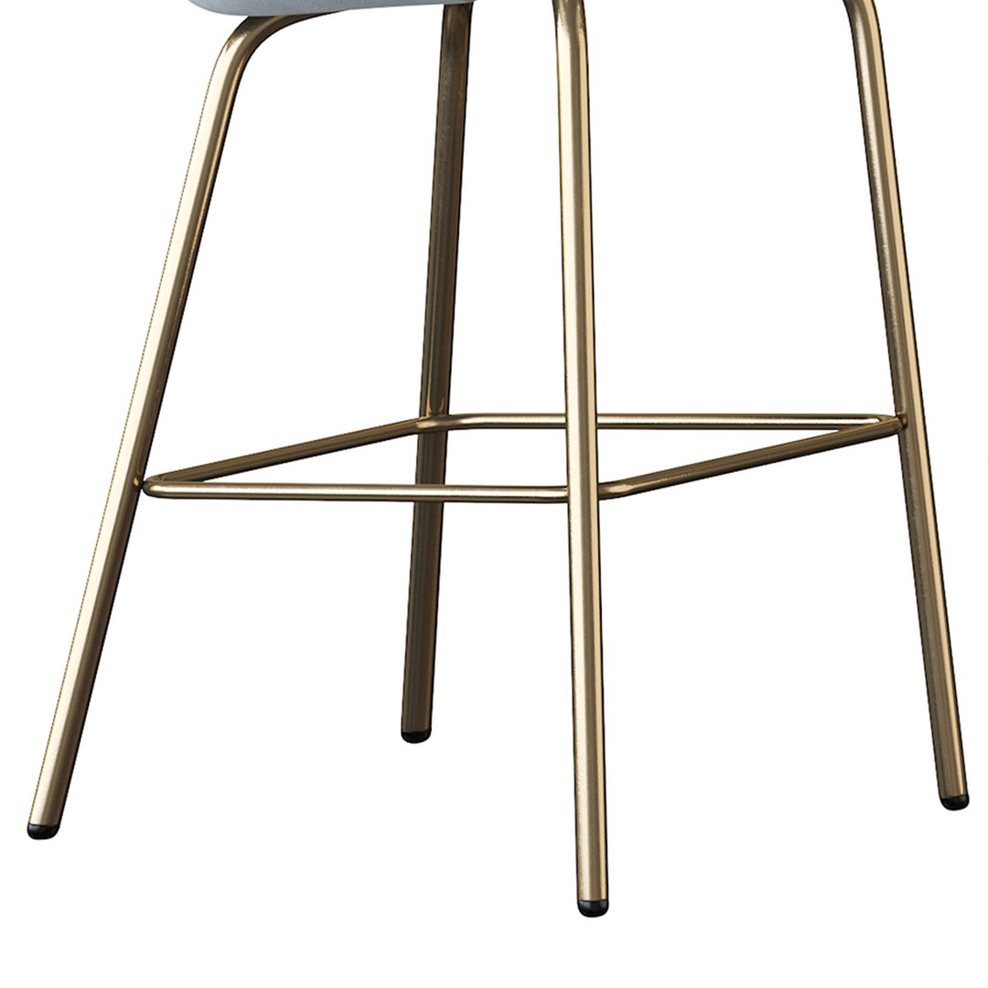 Lucia Barstool 3D Model – Upholstered Design, PBR Textures, FBX - View 12