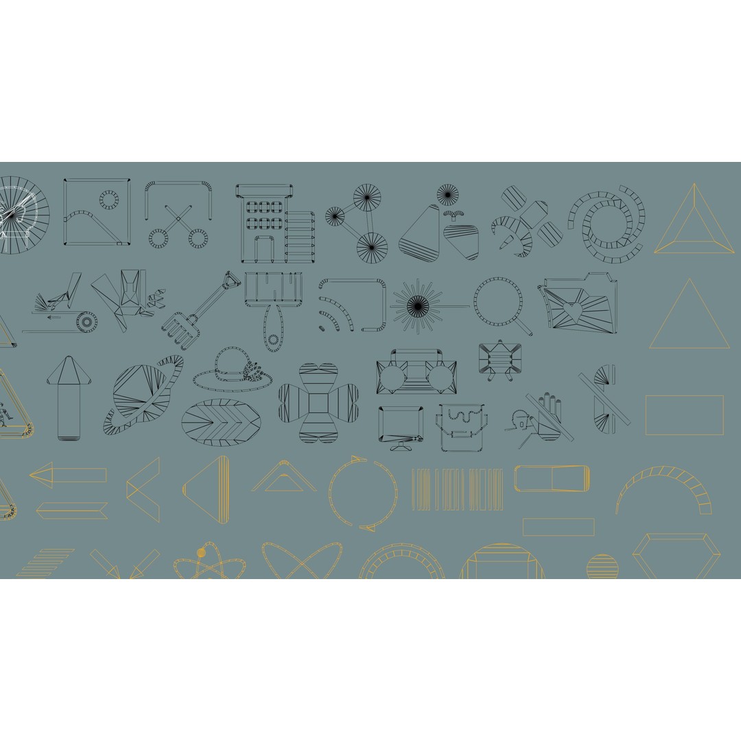 Decal 3D Model – Low Poly Collection of 201 Warning Signs, FBX, OBJ - View 9