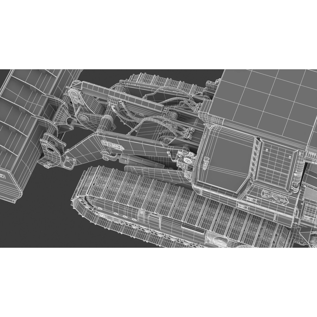 CAT 963 Track Loader 3D Model – High-Poly PBR Asset, FBX/OBJ