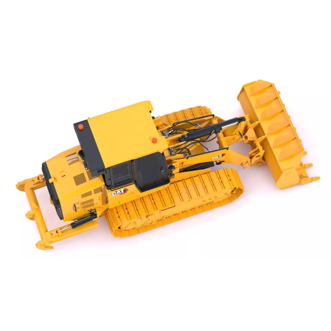 CAT 963 Track Loader 3D Model – High-Poly PBR Asset, FBX/OBJ - View 15