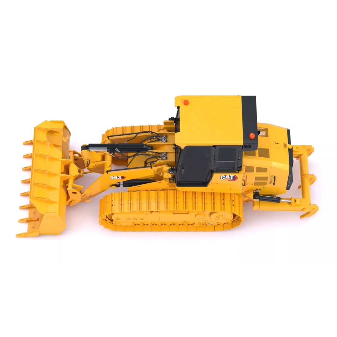 CAT 963 Track Loader 3D Model – High-Poly PBR Asset, FBX/OBJ - View 16