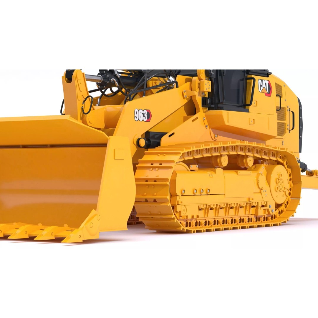 CAT 963 Track Loader 3D Model – High-Poly PBR Asset, FBX/OBJ - View 17