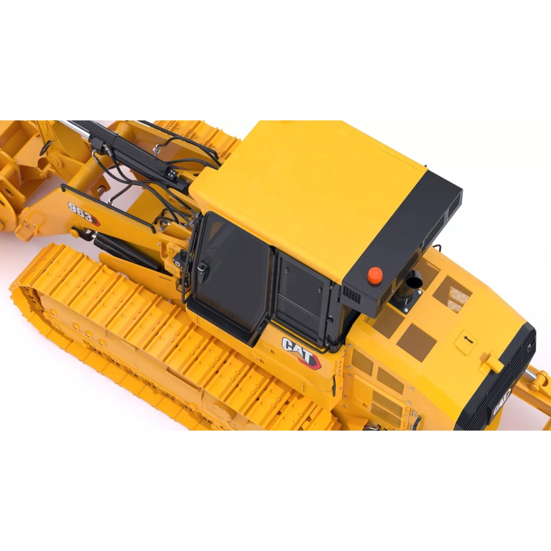 CAT 963 Track Loader 3D Model – High-Poly PBR Asset, FBX/OBJ - View 19