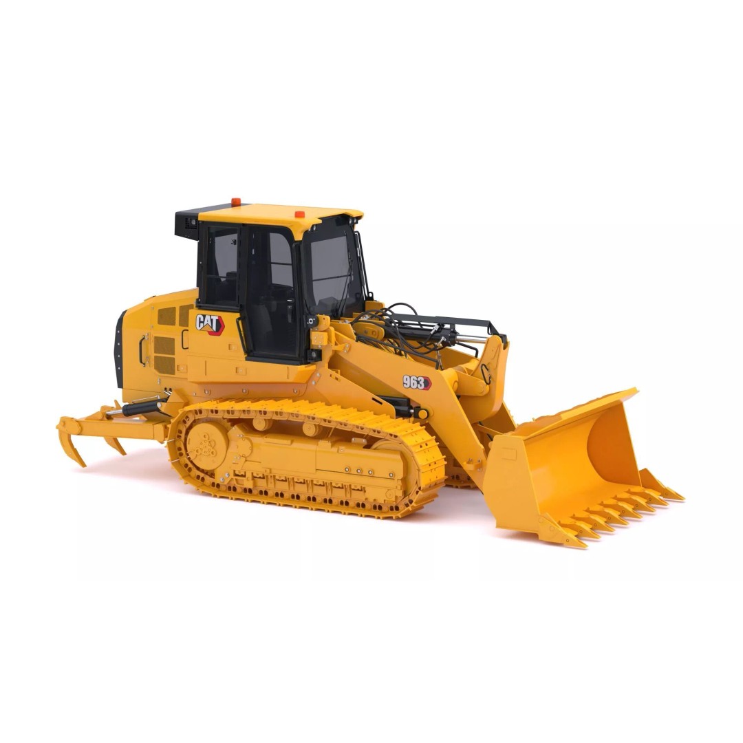 CAT 963 Track Loader 3D Model – High-Poly PBR Asset, FBX/OBJ - View 2