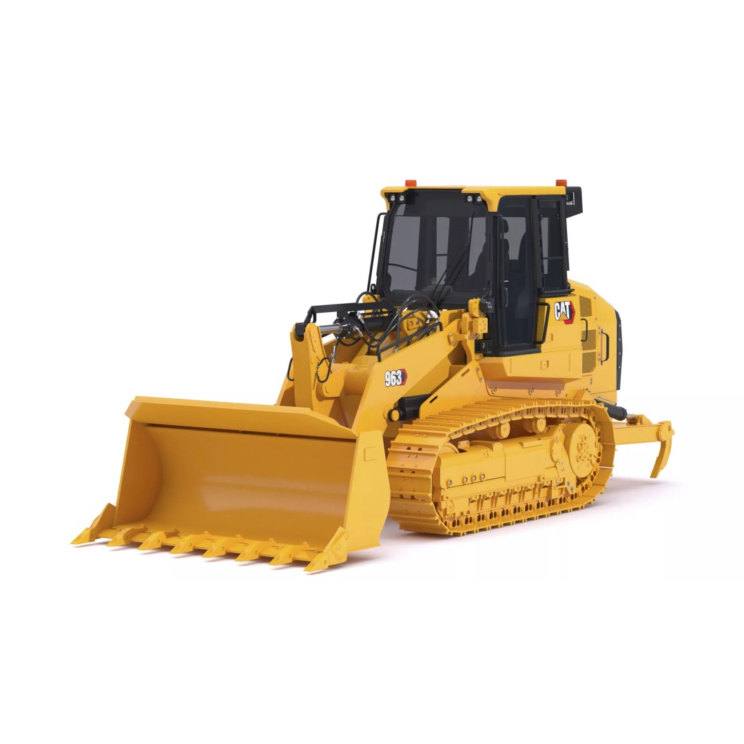 CAT 963 Track Loader 3D Model – High-Poly PBR Asset, FBX/OBJ - View 8