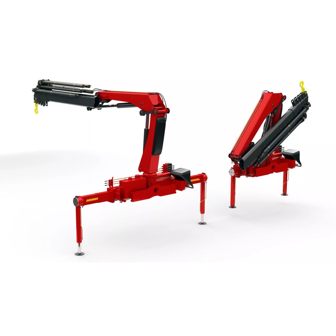 Loader Crane 3D Model – Realistic PBR Asset, FBX, OBJ - View 12