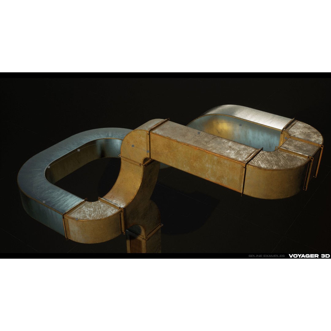 Modular Pipes 3D Model – Low Poly Industrial Pipe Pack, FBX