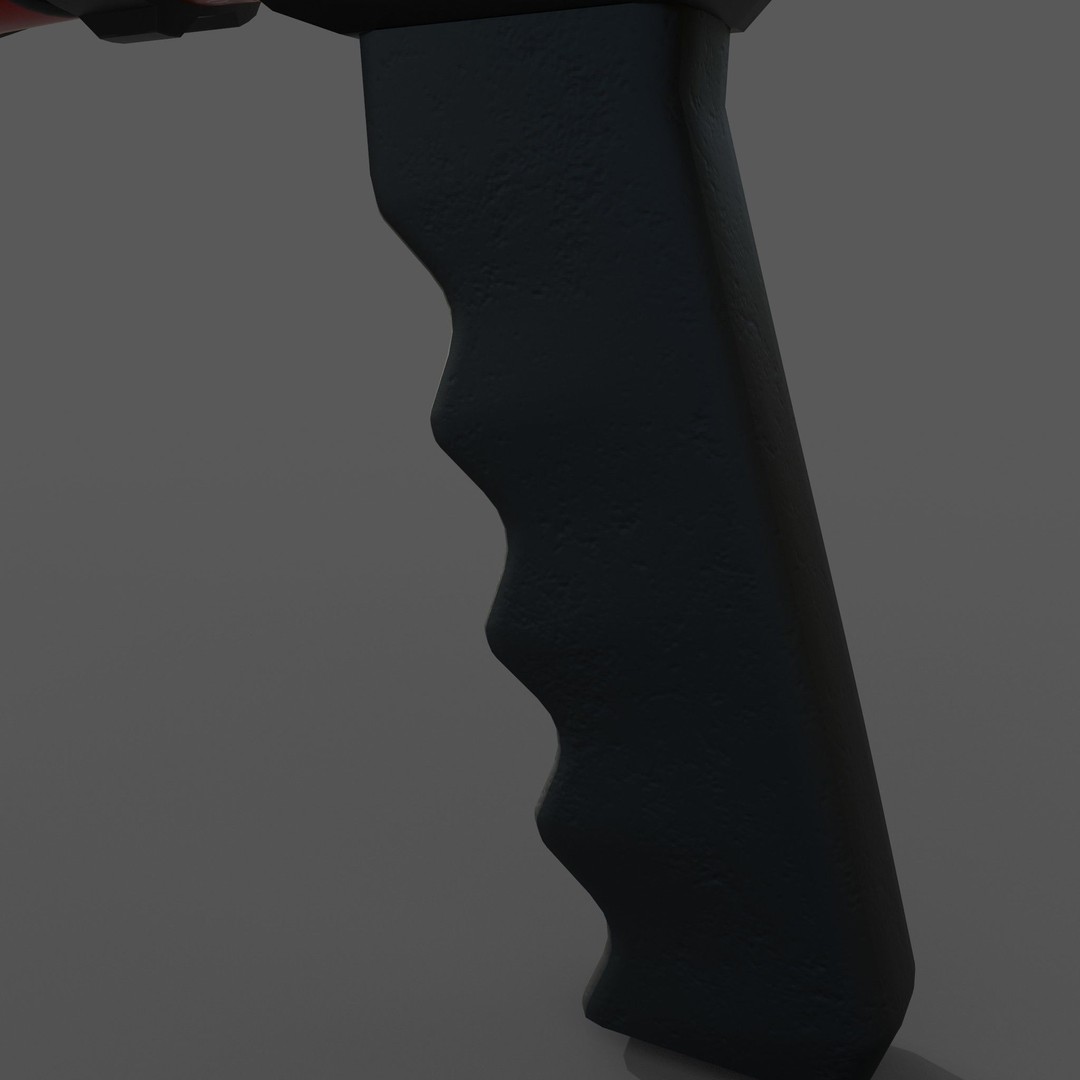 Firehose Gun 3D Model – Realistic Industrial Tool, PBR Textures - View 17