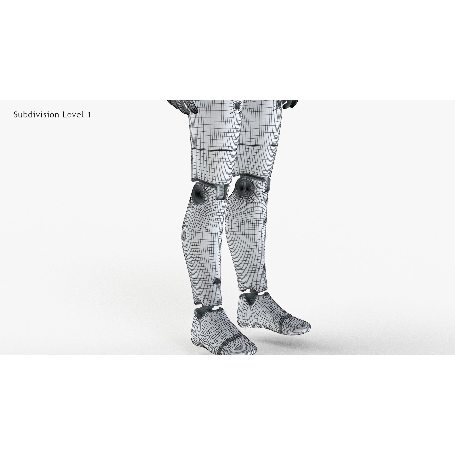 Male Crash Test Dummy - Low-Poly Game-Ready 3D Model - View 34