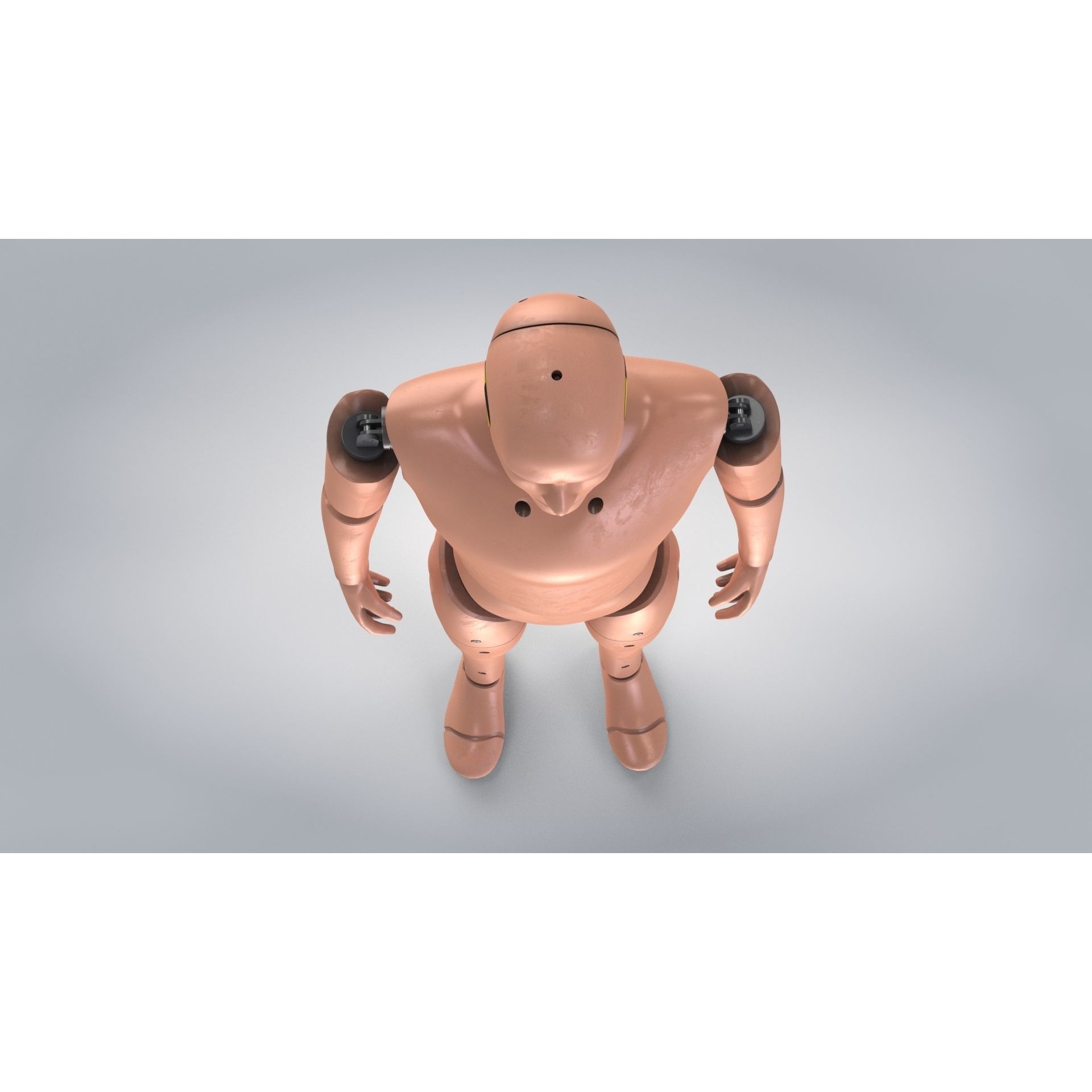 Male Crash Test Dummy - Low-Poly Game-Ready 3D Model - View 7