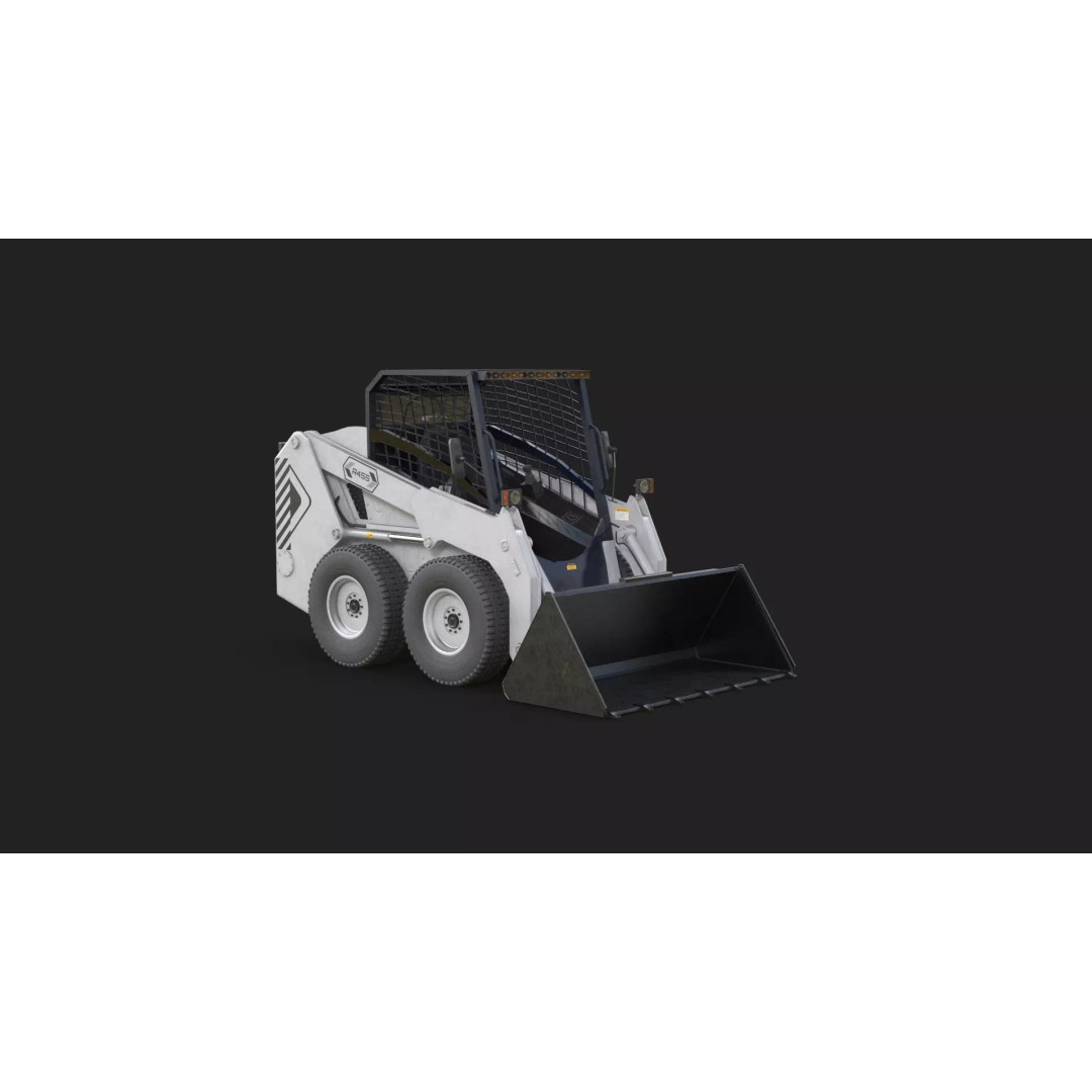 Skid Steer Loader 3D Model – Detailed Industrial Vehicle, PBR - View 20