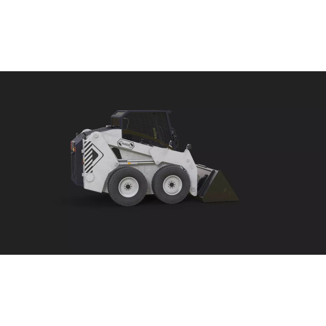 Skid Steer Loader 3D Model – Detailed Industrial Vehicle, PBR - View 22
