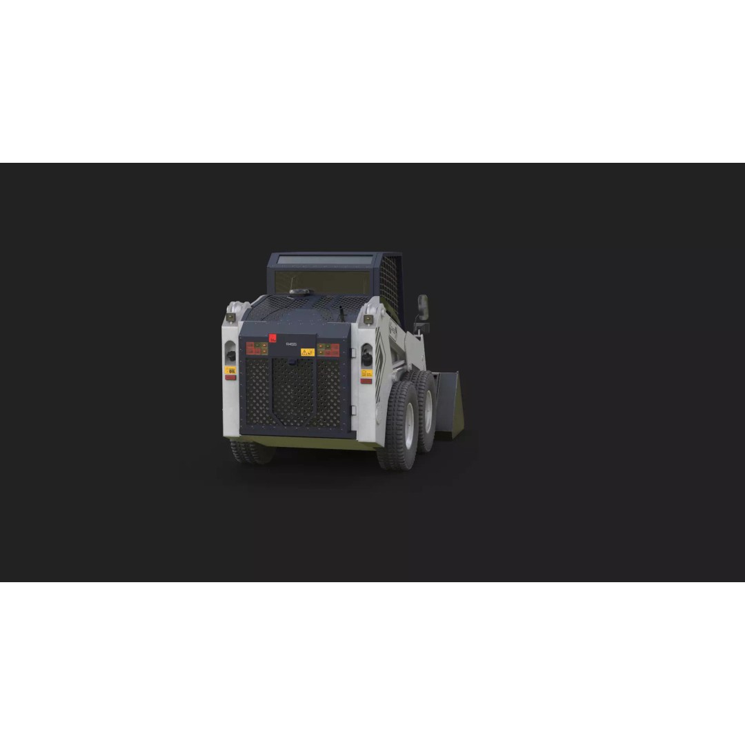Skid Steer Loader 3D Model – Detailed Industrial Vehicle, PBR - View 24