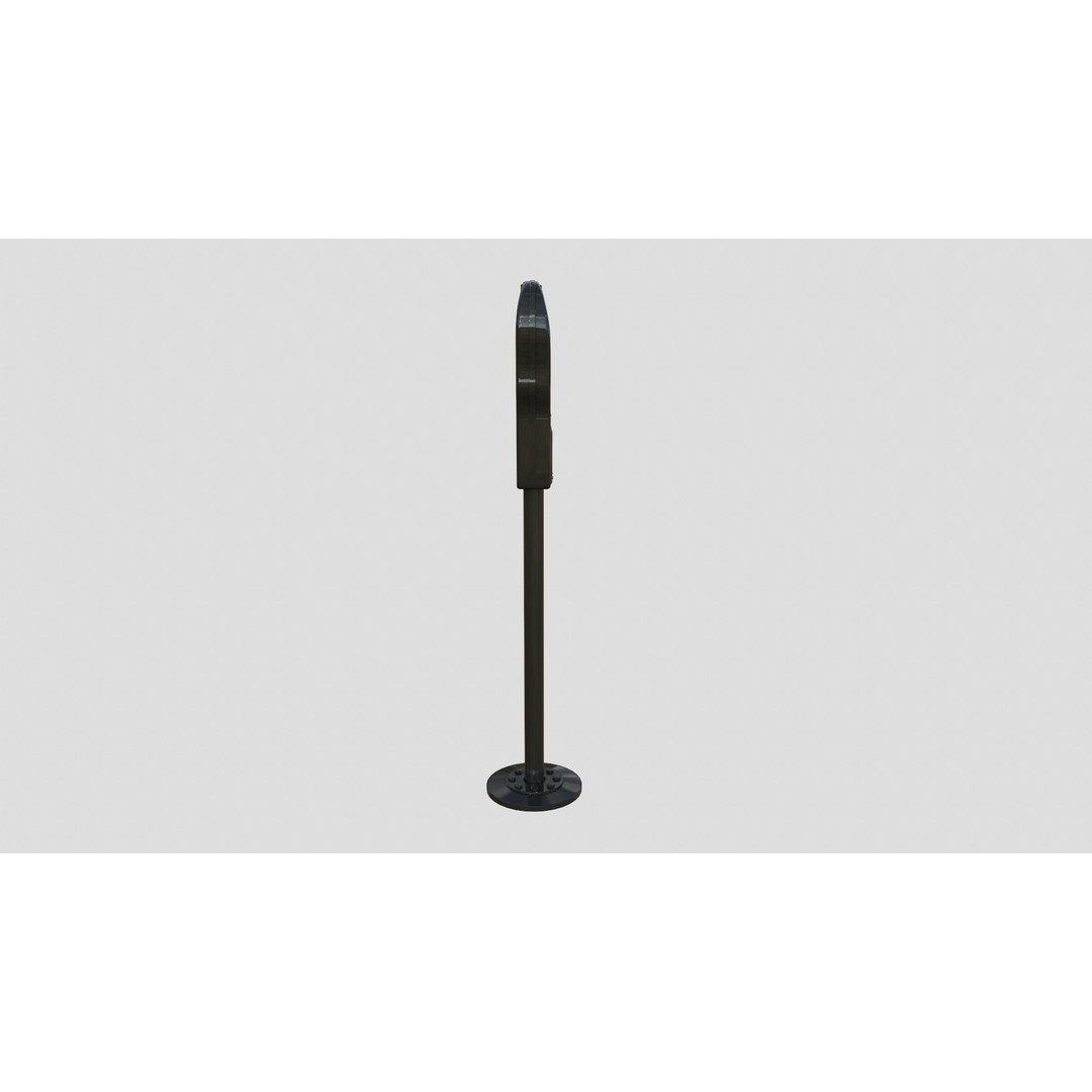 Parking Meter 3D Model – Low Poly Urban Asset, FBX, Blender - View 10