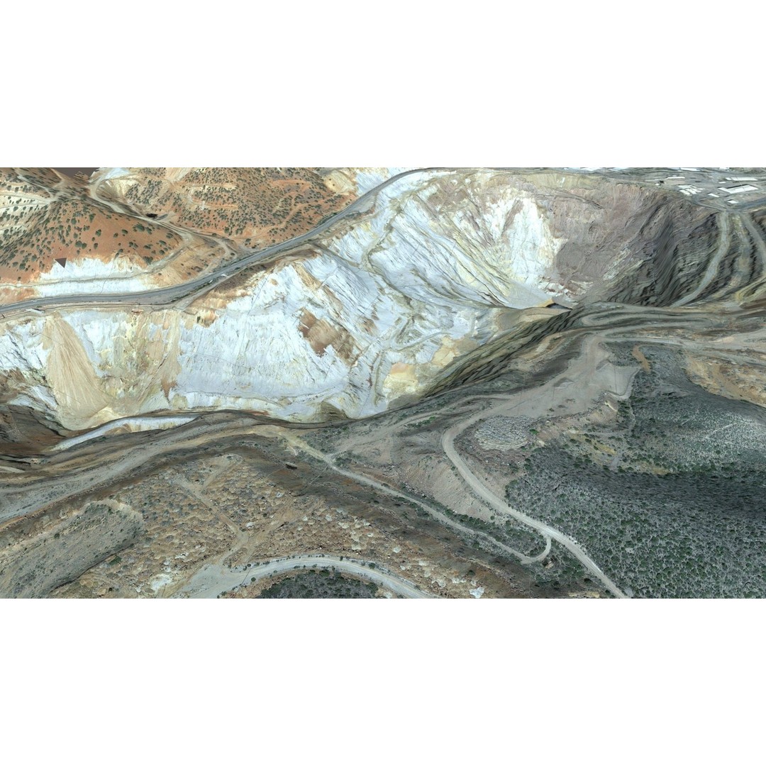 Opencast Mine Lavender Pit 3D Model – Low Poly PBR Asset, FBX, OBJ - View 10