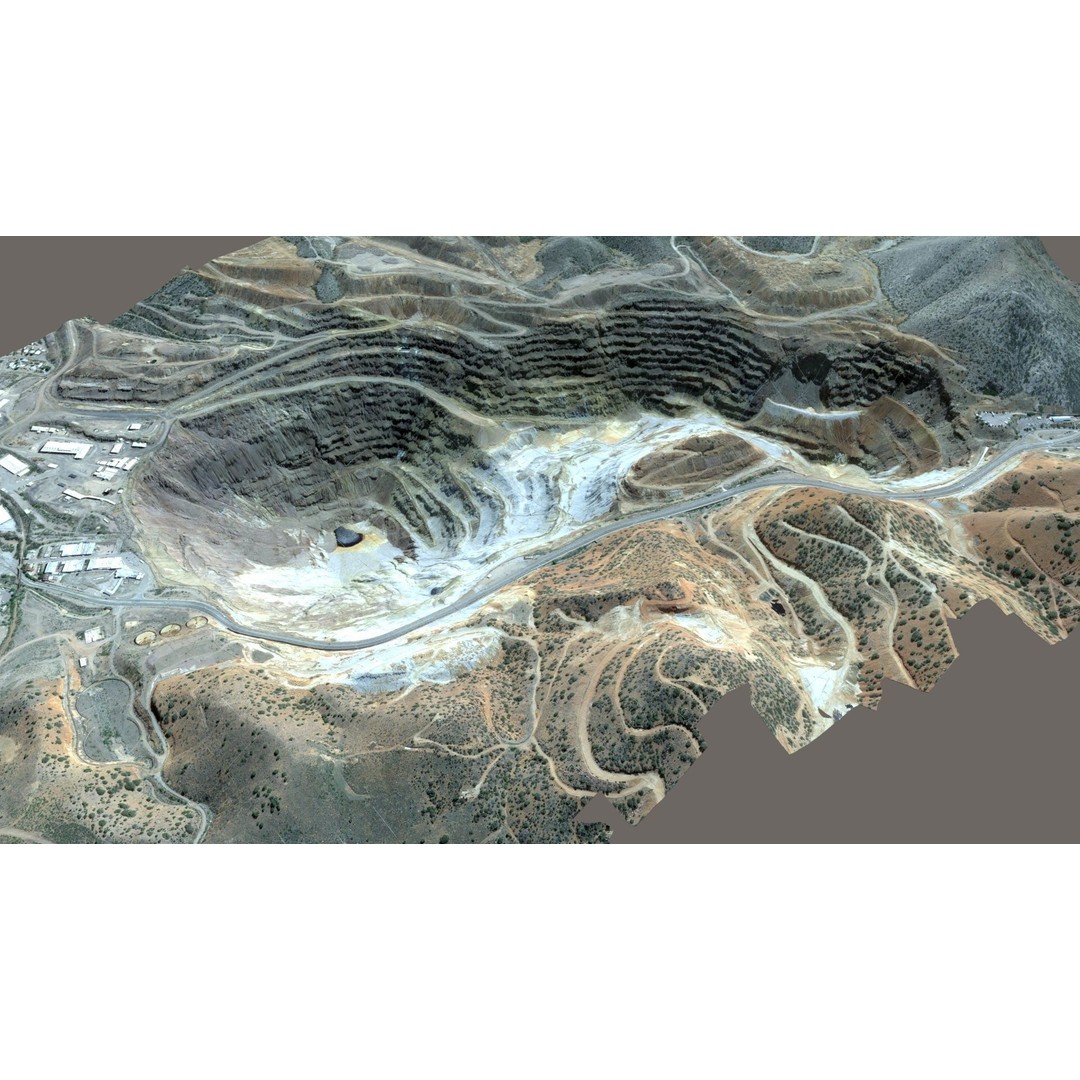 Opencast Mine Lavender Pit 3D Model – Low Poly PBR Asset, FBX, OBJ - View 13