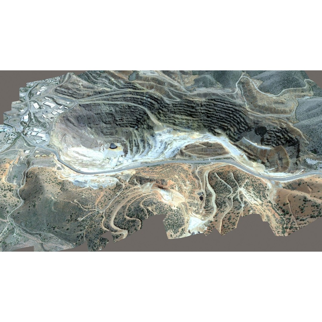 Opencast Mine Lavender Pit 3D Model – Low Poly PBR Asset, FBX, OBJ - View 15