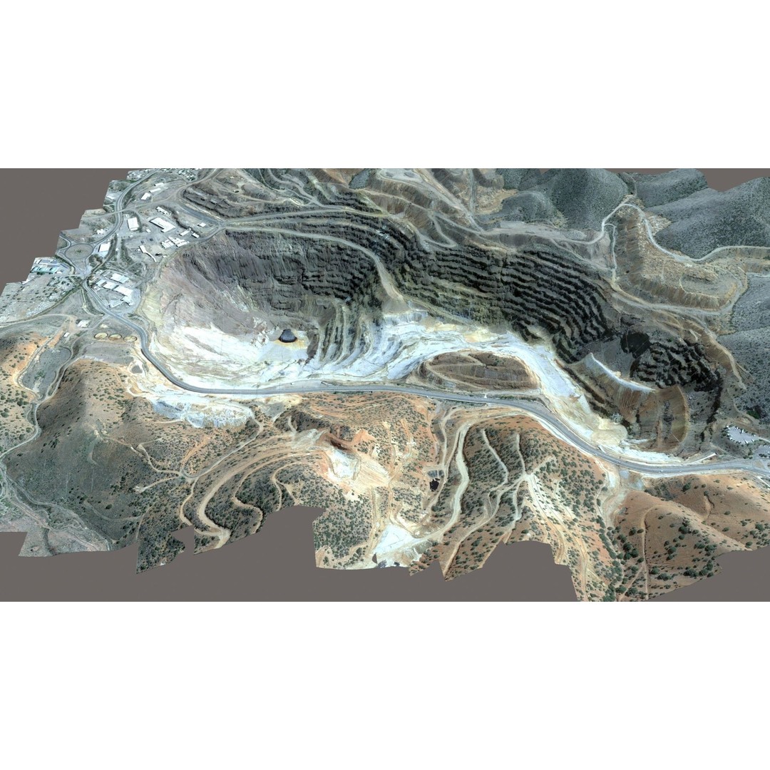 Opencast Mine Lavender Pit 3D Model – Low Poly PBR Asset, FBX, OBJ - View 16