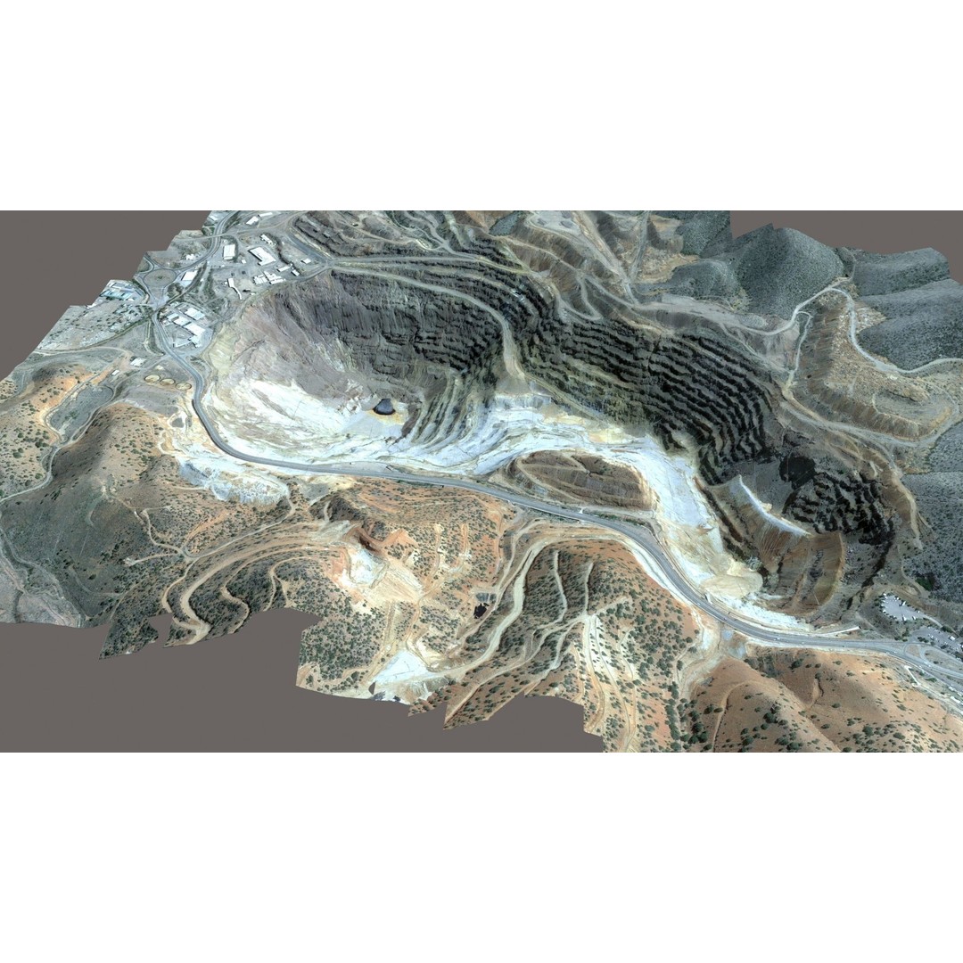 Opencast Mine Lavender Pit 3D Model – Low Poly PBR Asset, FBX, OBJ - View 17