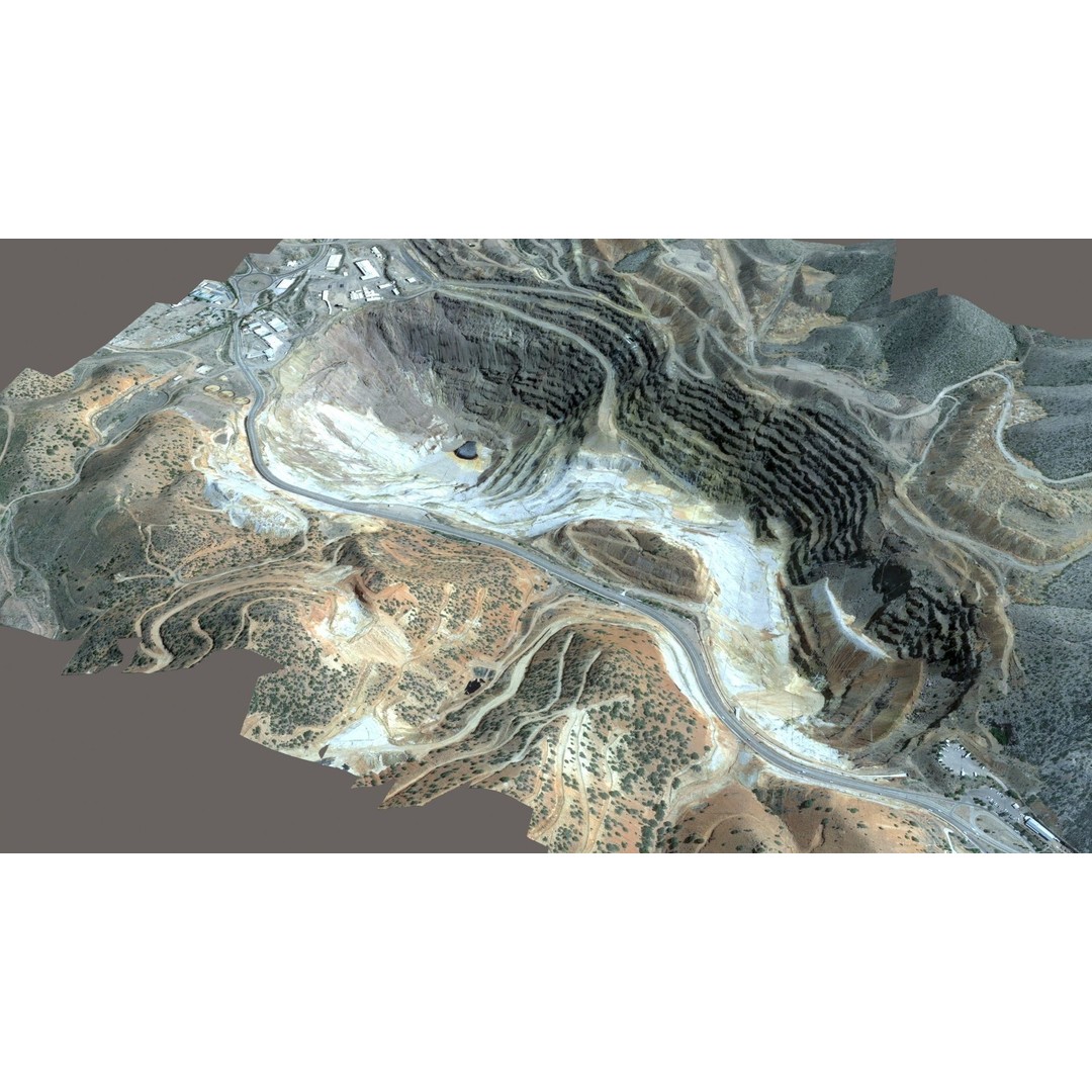 Opencast Mine Lavender Pit 3D Model – Low Poly PBR Asset, FBX, OBJ - View 18