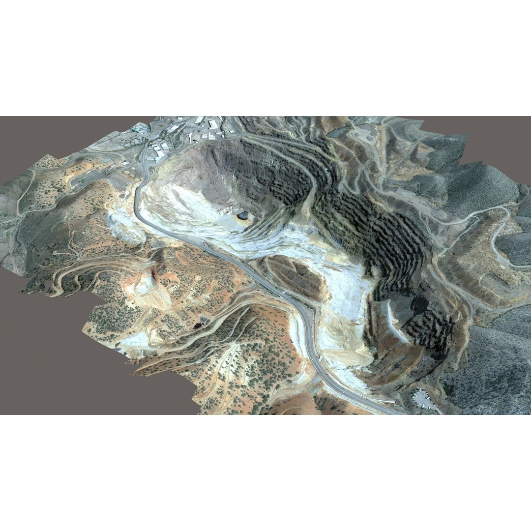 Opencast Mine Lavender Pit 3D Model – Low Poly PBR Asset, FBX, OBJ - View 19