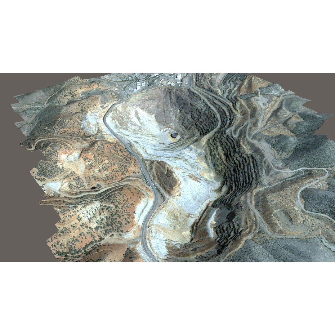 Opencast Mine Lavender Pit 3D Model – Low Poly PBR Asset, FBX, OBJ - View 21