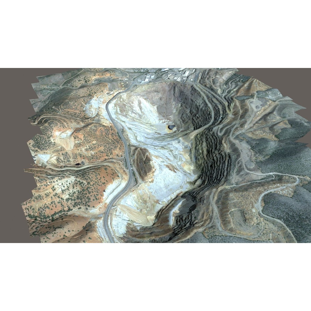 Opencast Mine Lavender Pit 3D Model – Low Poly PBR Asset, FBX, OBJ - View 22