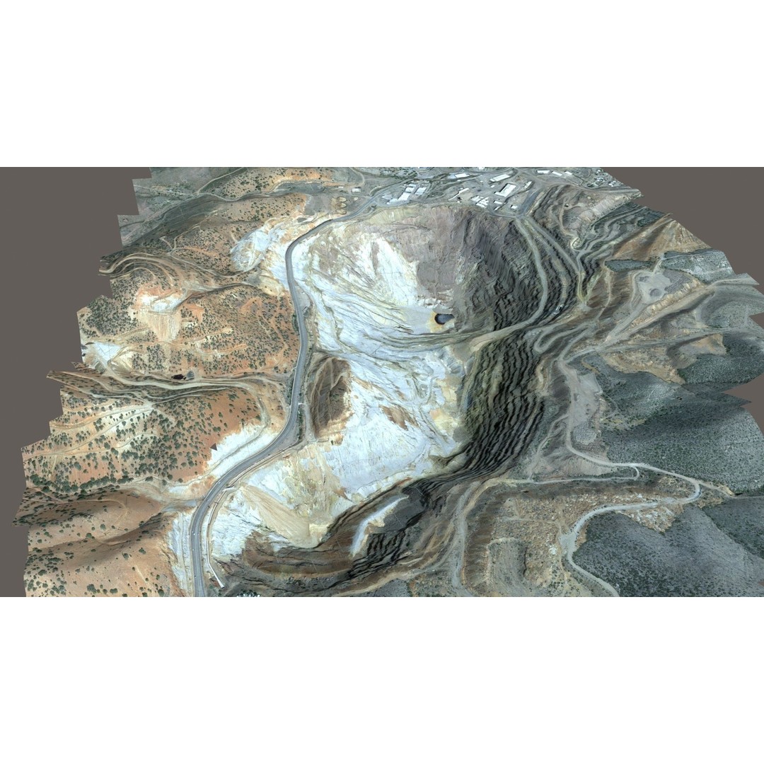 Opencast Mine Lavender Pit 3D Model – Low Poly PBR Asset, FBX, OBJ - View 23