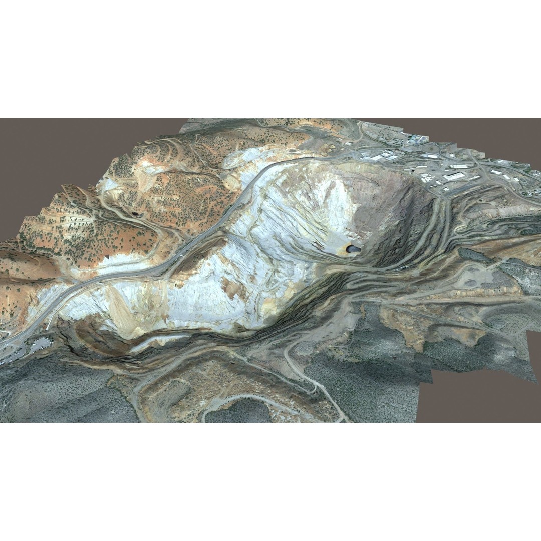 Opencast Mine Lavender Pit 3D Model – Low Poly PBR Asset, FBX, OBJ - View 26