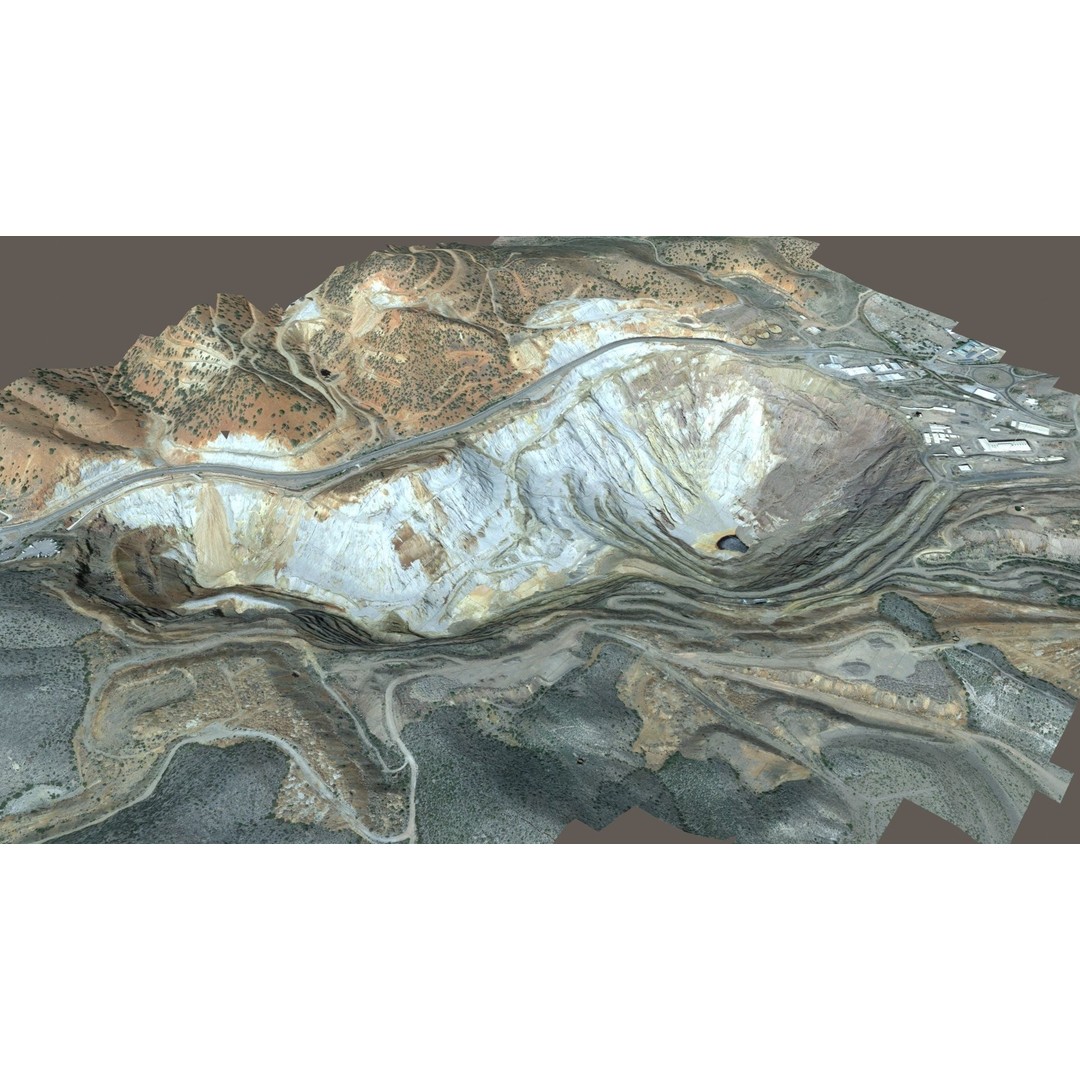 Opencast Mine Lavender Pit 3D Model – Low Poly PBR Asset, FBX, OBJ - View 28