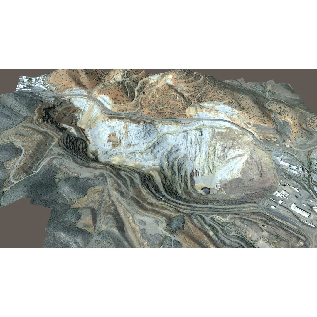 Opencast Mine Lavender Pit 3D Model – Low Poly PBR Asset, FBX, OBJ - View 32