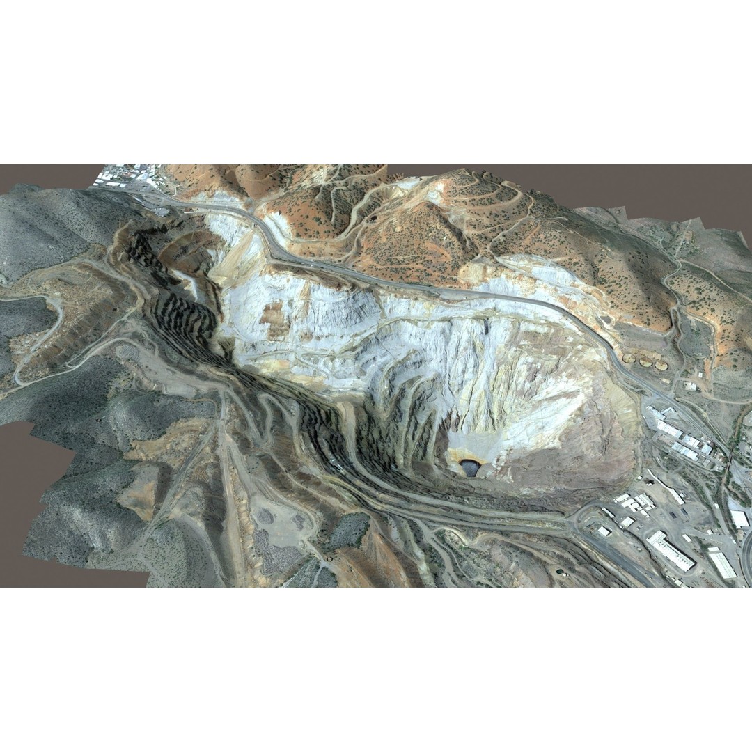 Opencast Mine Lavender Pit 3D Model – Low Poly PBR Asset, FBX, OBJ - View 33