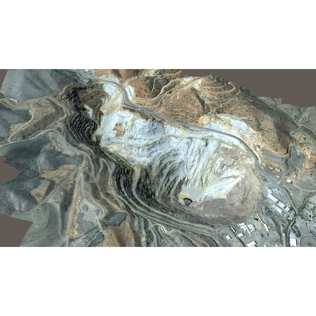 Opencast Mine Lavender Pit 3D Model – Low Poly PBR Asset, FBX, OBJ - View 34