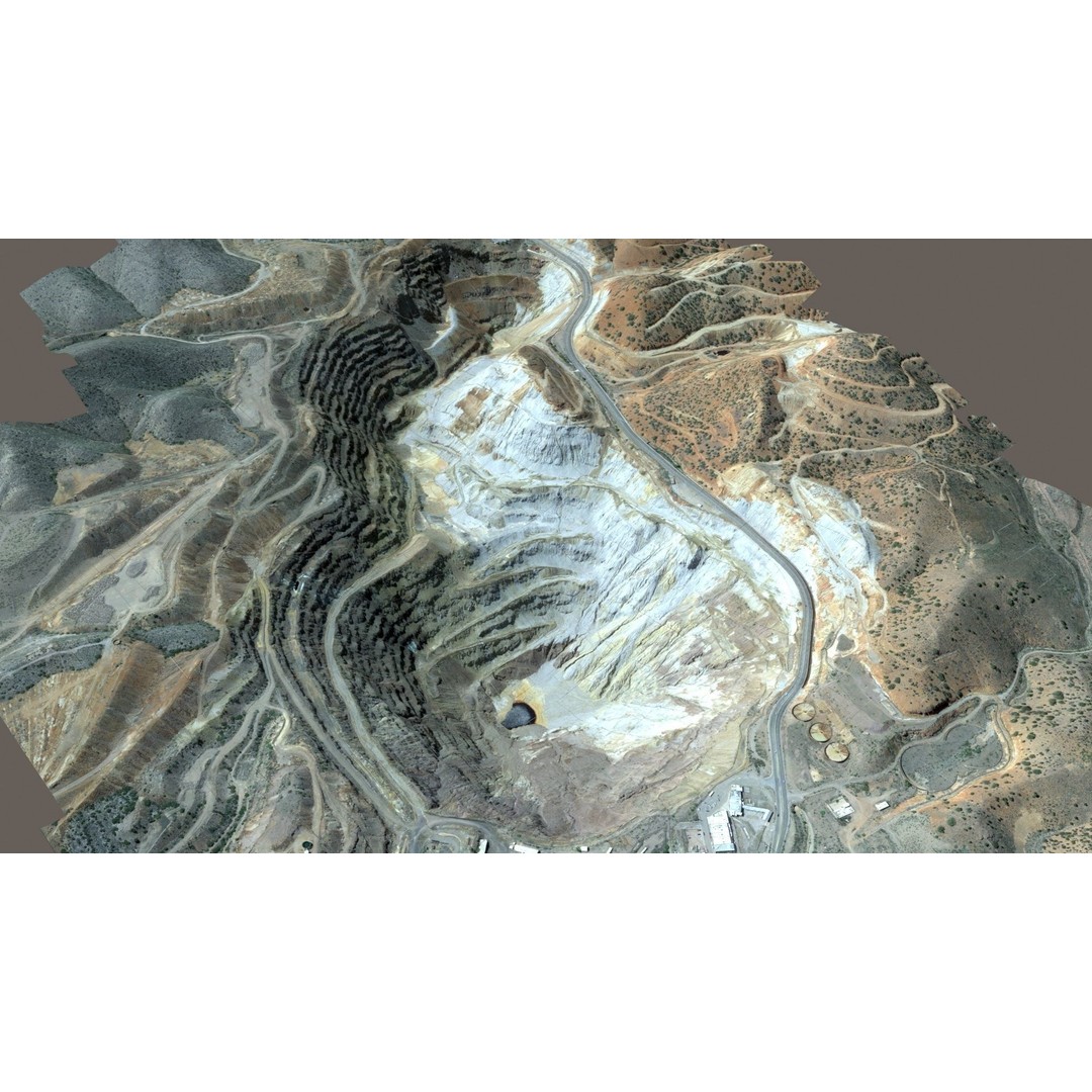 Opencast Mine Lavender Pit 3D Model – Low Poly PBR Asset, FBX, OBJ - View 36