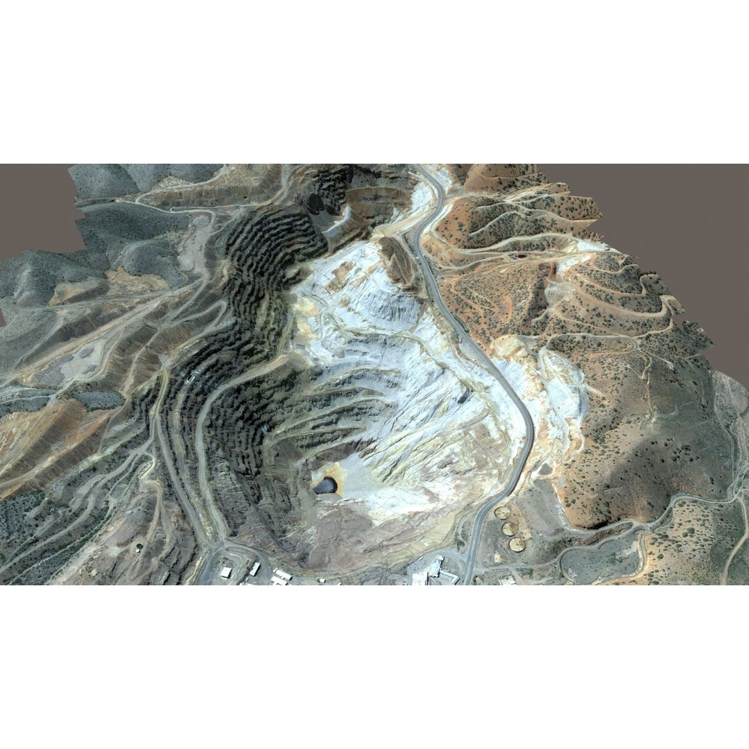 Opencast Mine Lavender Pit 3D Model – Low Poly PBR Asset, FBX, OBJ - View 37