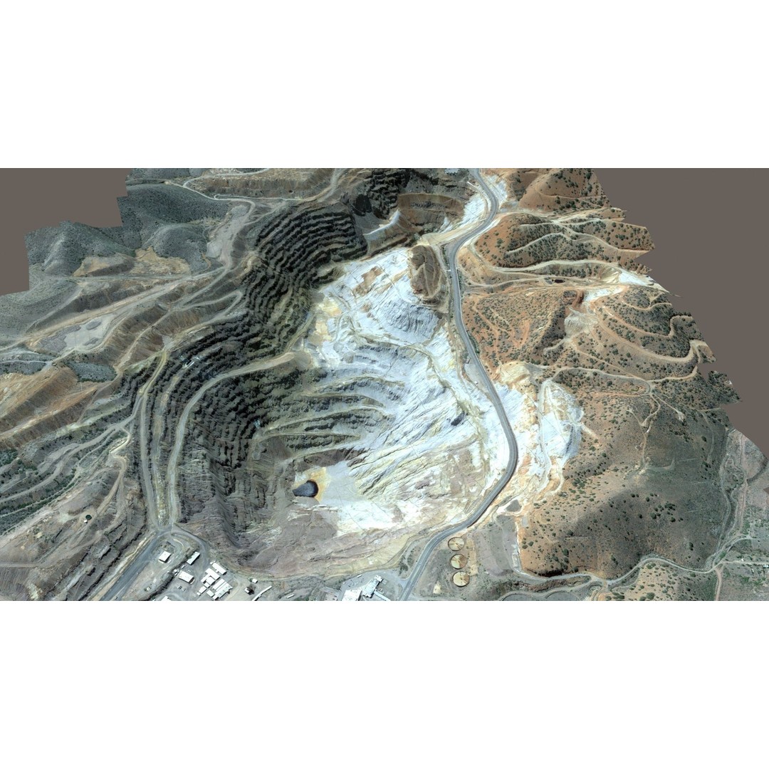 Opencast Mine Lavender Pit 3D Model – Low Poly PBR Asset, FBX, OBJ - View 38