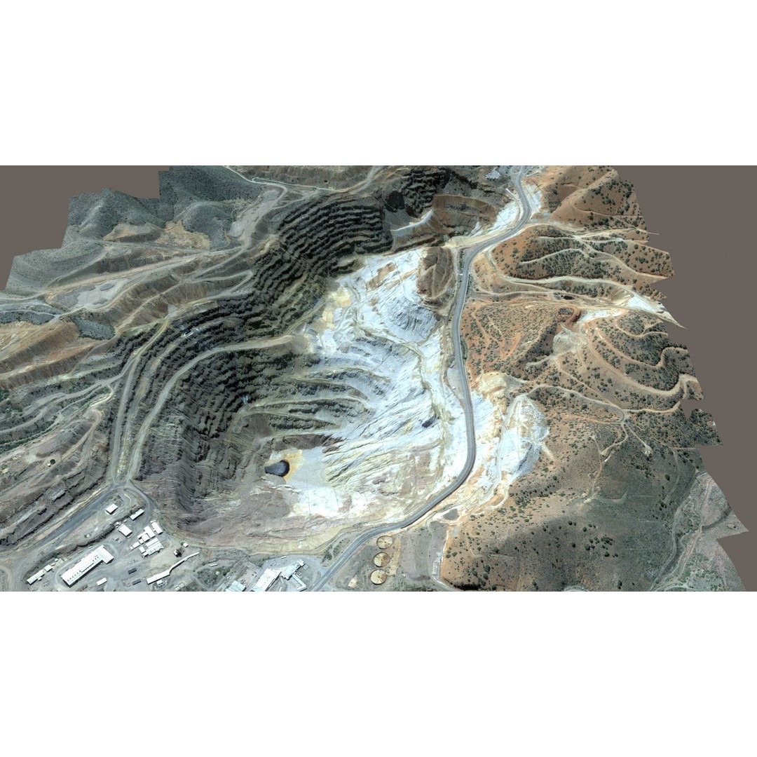 Opencast Mine Lavender Pit 3D Model – Low Poly PBR Asset, FBX, OBJ - View 39