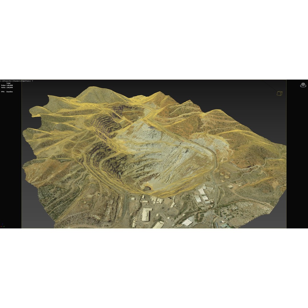 Opencast Mine Lavender Pit 3D Model – Low Poly PBR Asset, FBX, OBJ - View 8