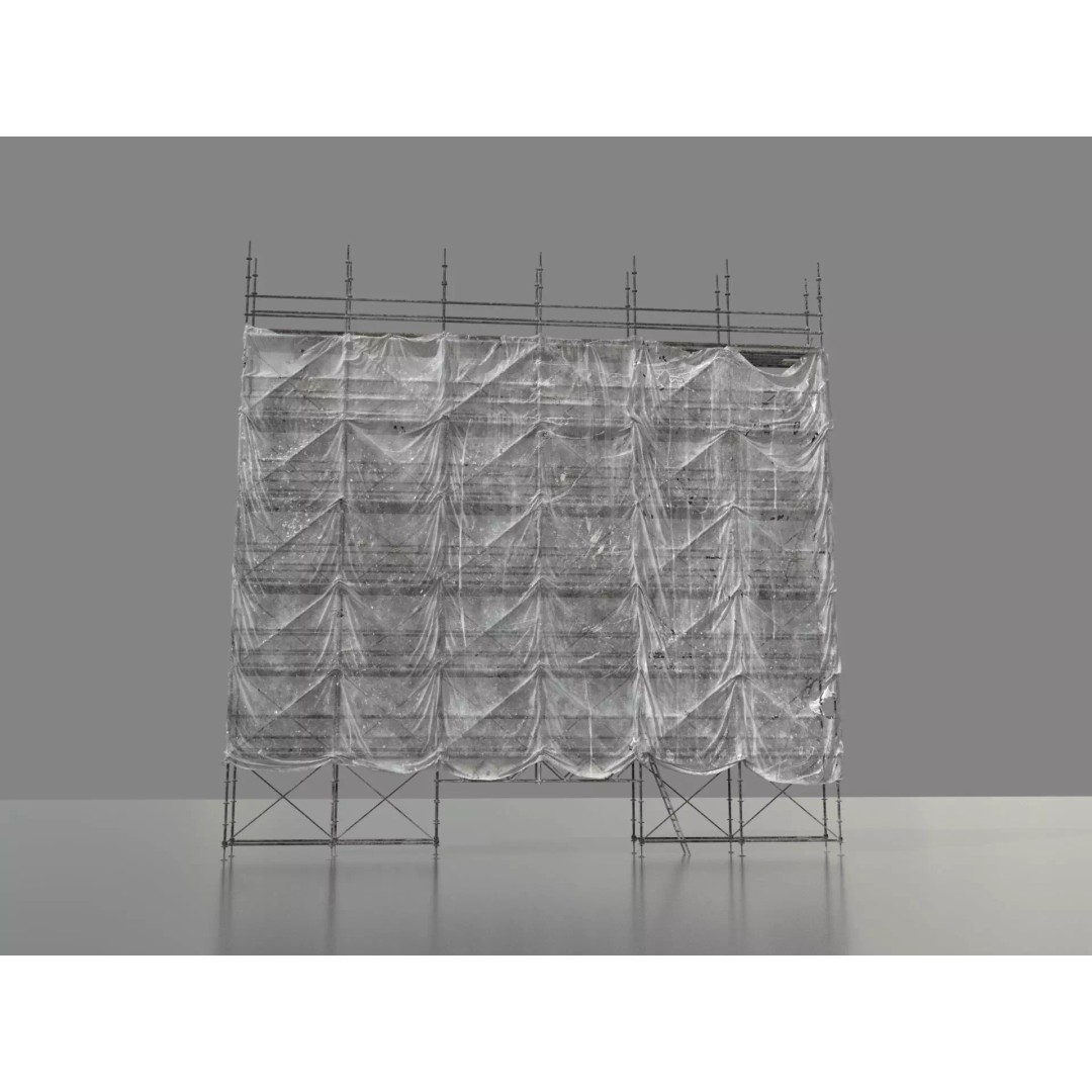 Scaffolding 3D Model – Modular Construction Asset, PBR Textures - View 2