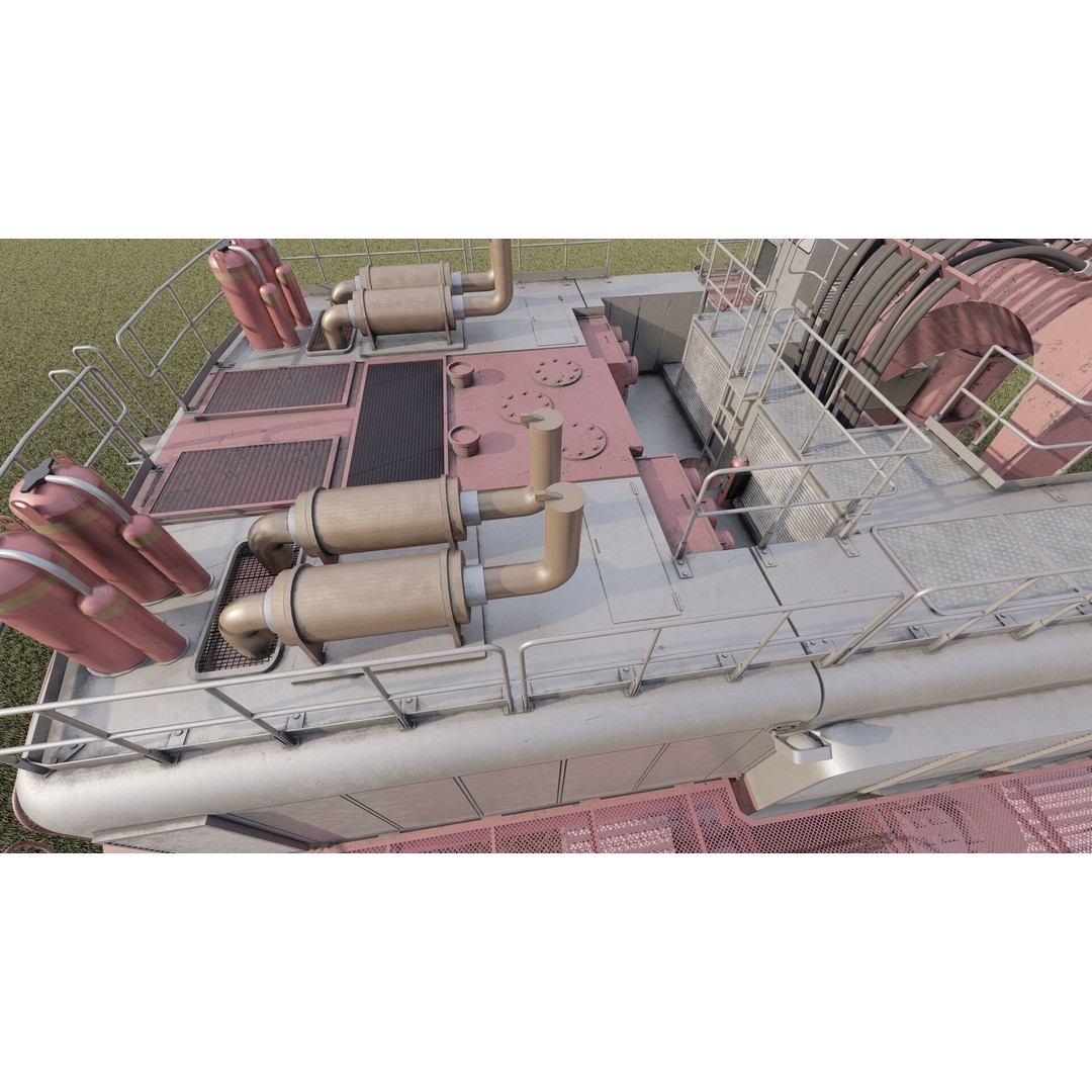 Poclain Mining Excavator 3D Model – Detailed Industrial Asset, FBX - View 15
