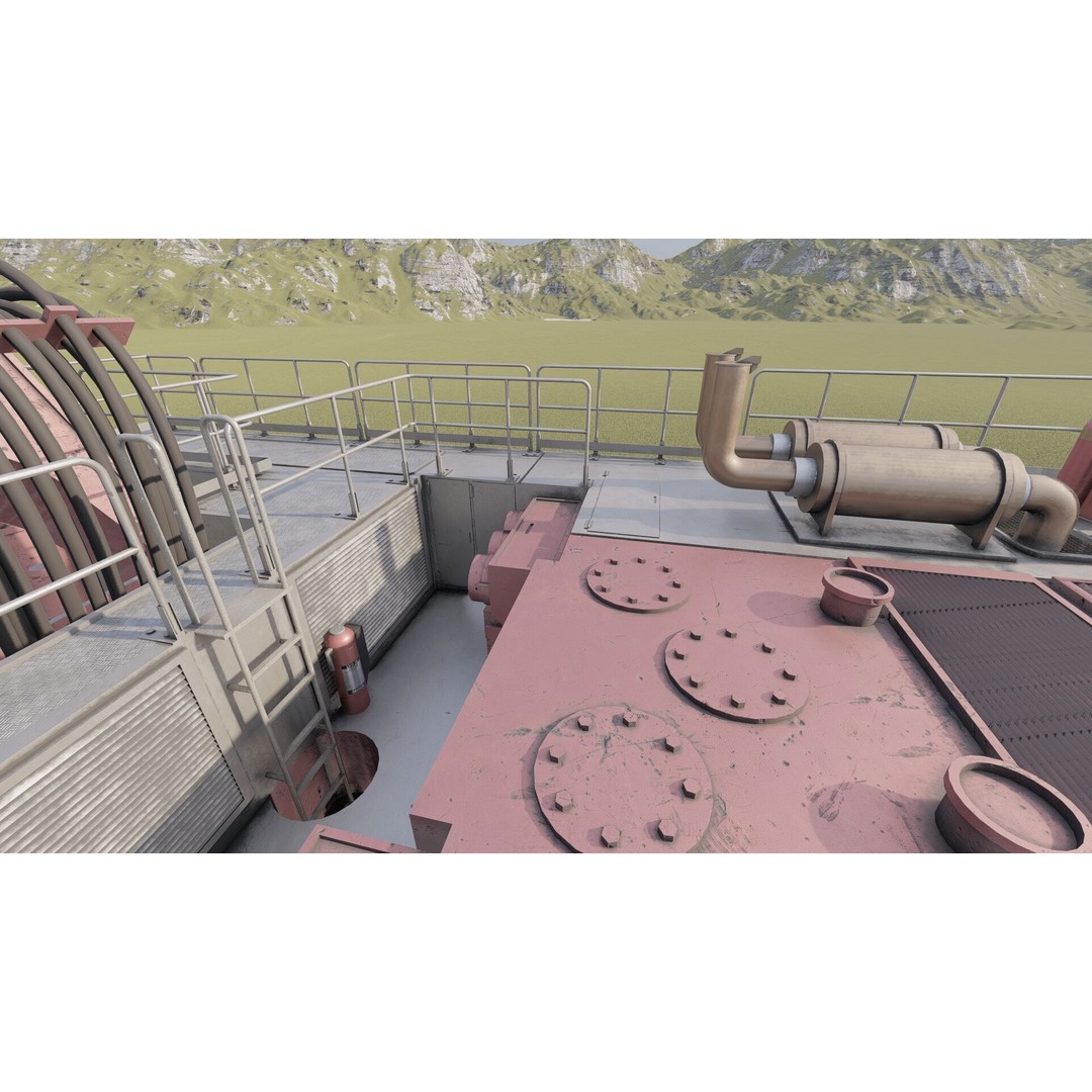 Poclain Mining Excavator 3D Model – Detailed Industrial Asset, FBX - View 29