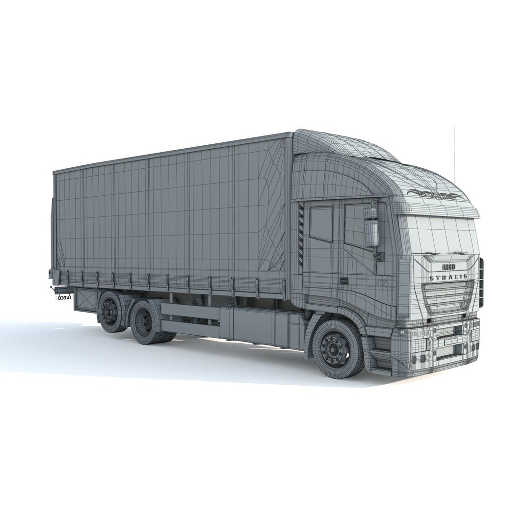 Iveco Stralis 480 Truck 3D Model – High Poly Vehicle Asset, FBX, OBJ - View 10