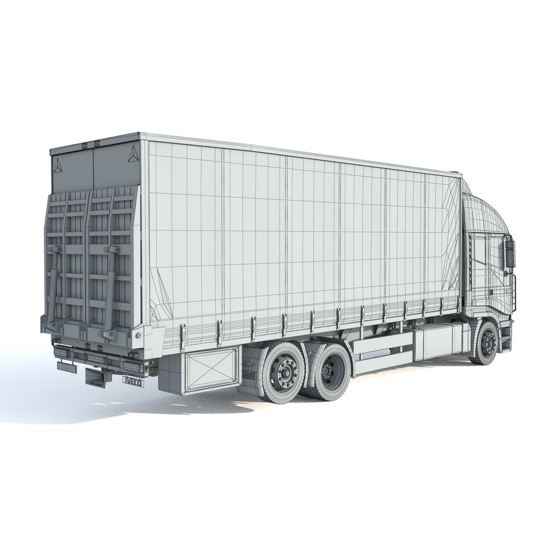 Iveco Stralis 480 Truck 3D Model – High Poly Vehicle Asset, FBX, OBJ - View 13